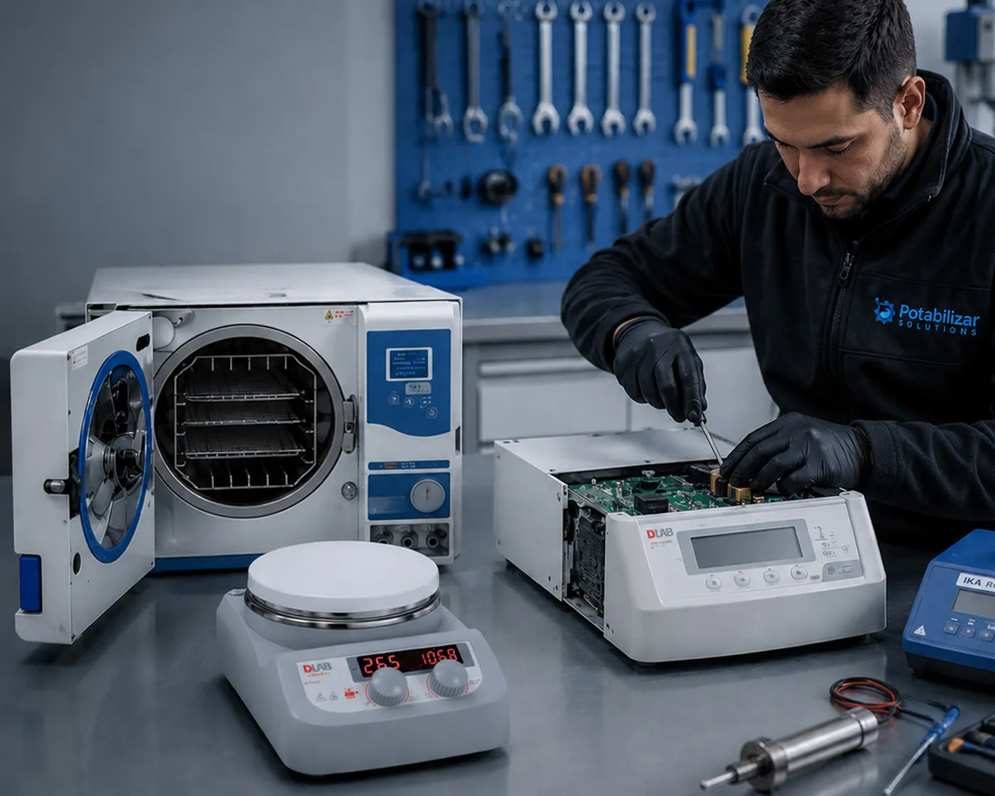 Equipos de laboratorio y complejos