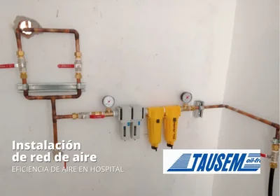 Red de aire para hospital