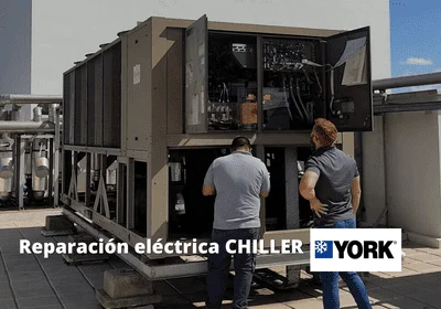 Reparación falla eléctrica CHILLER: reemplazo de plaqueta electrónica