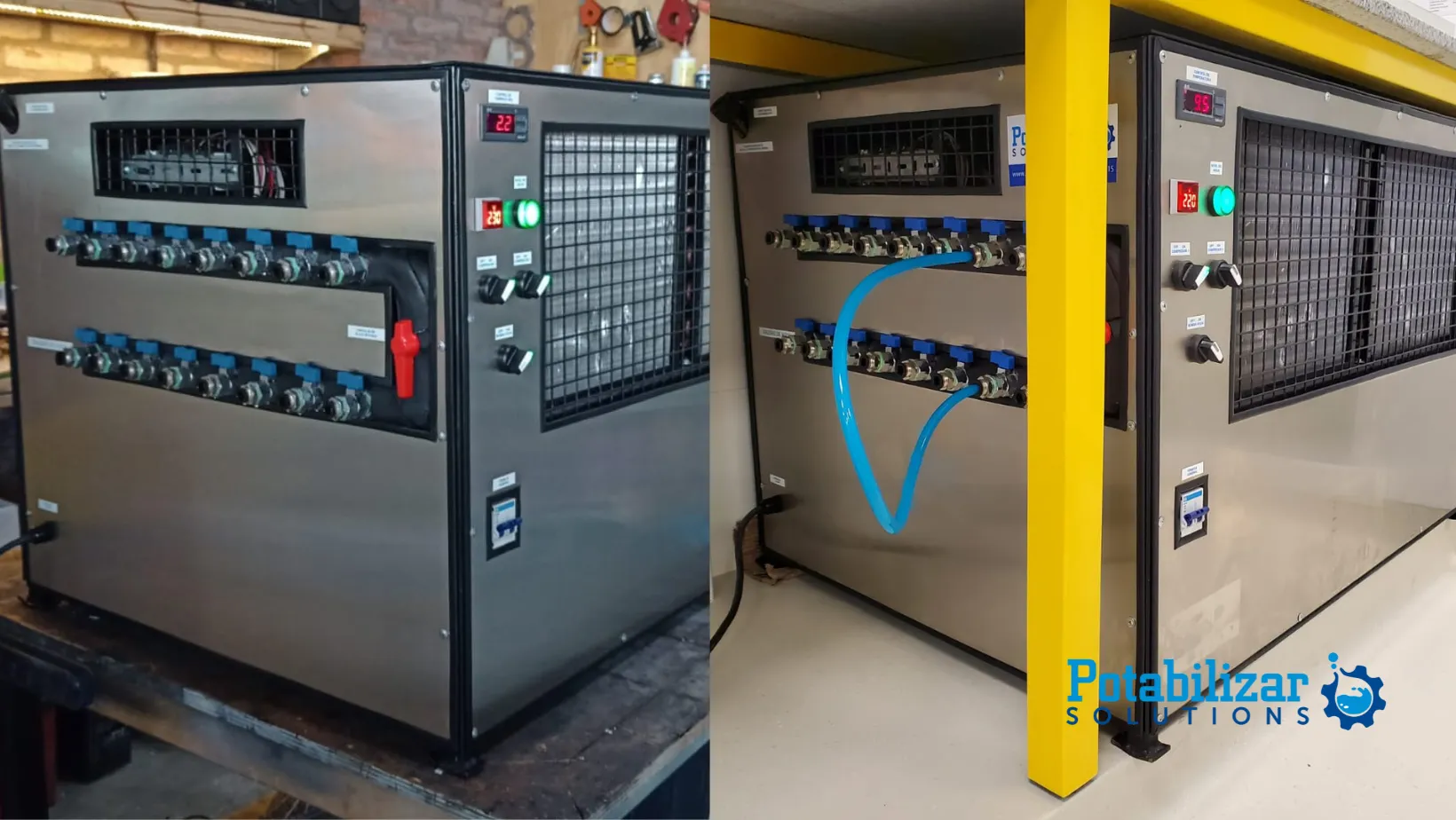 Chiller compacto de fabricacion propia para laboratorio