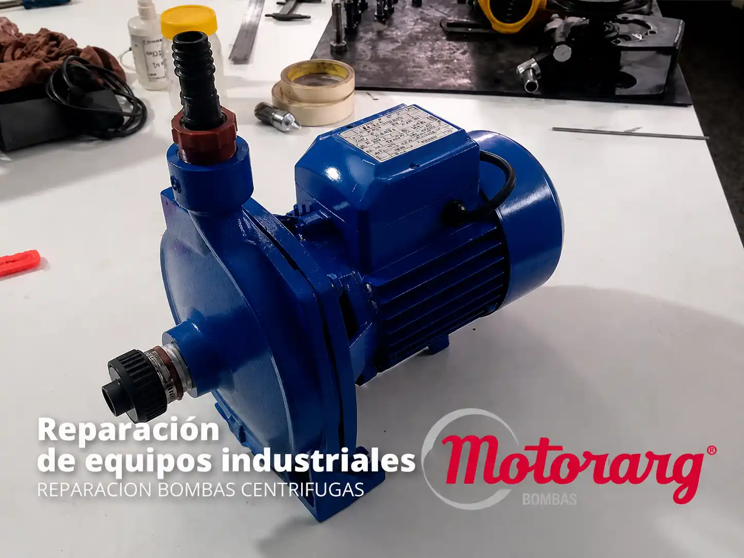 Reparación de bombas y motores documentada en campo. 5
