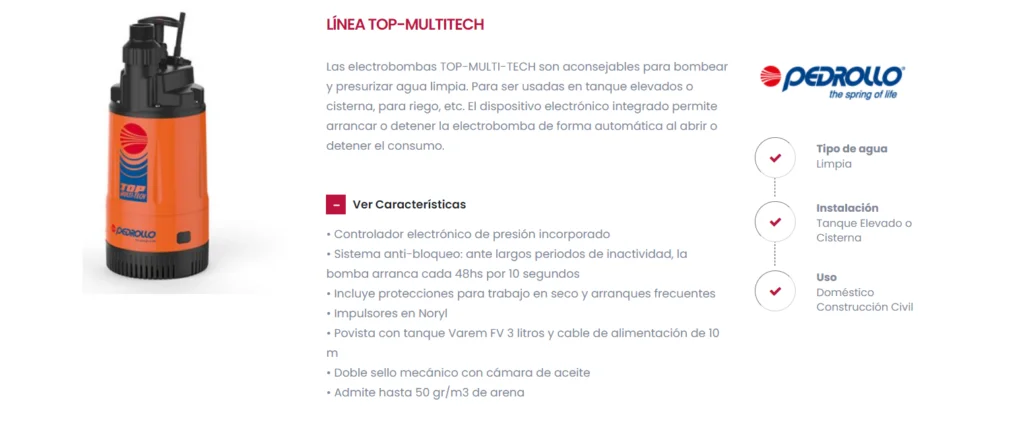 Bombas presurizadoras para tanque cisterna opcion 3