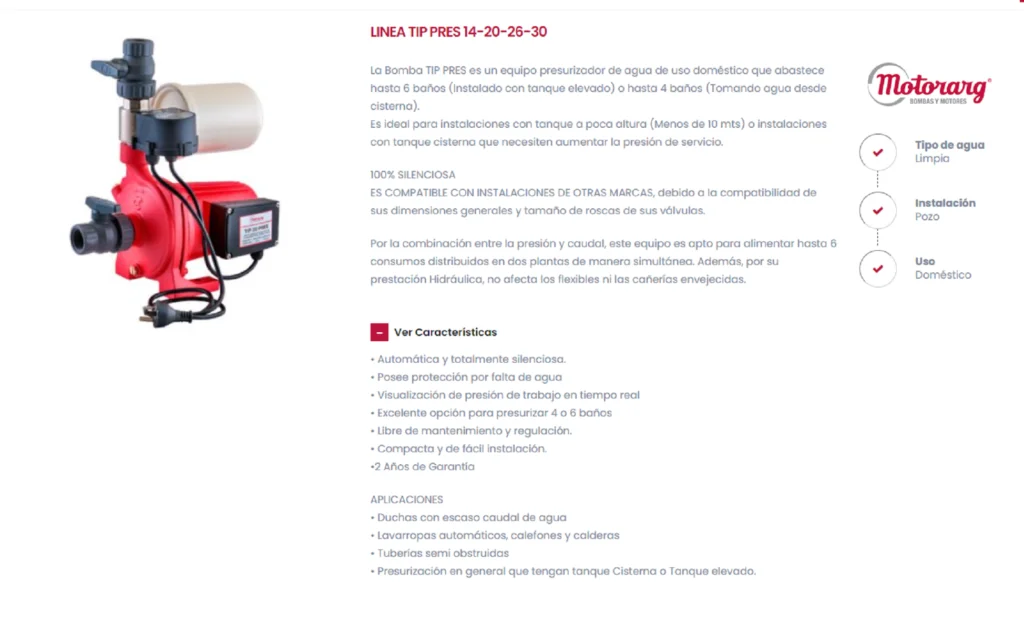 Bombas presurizadoras para tanque cisterna opcion 6