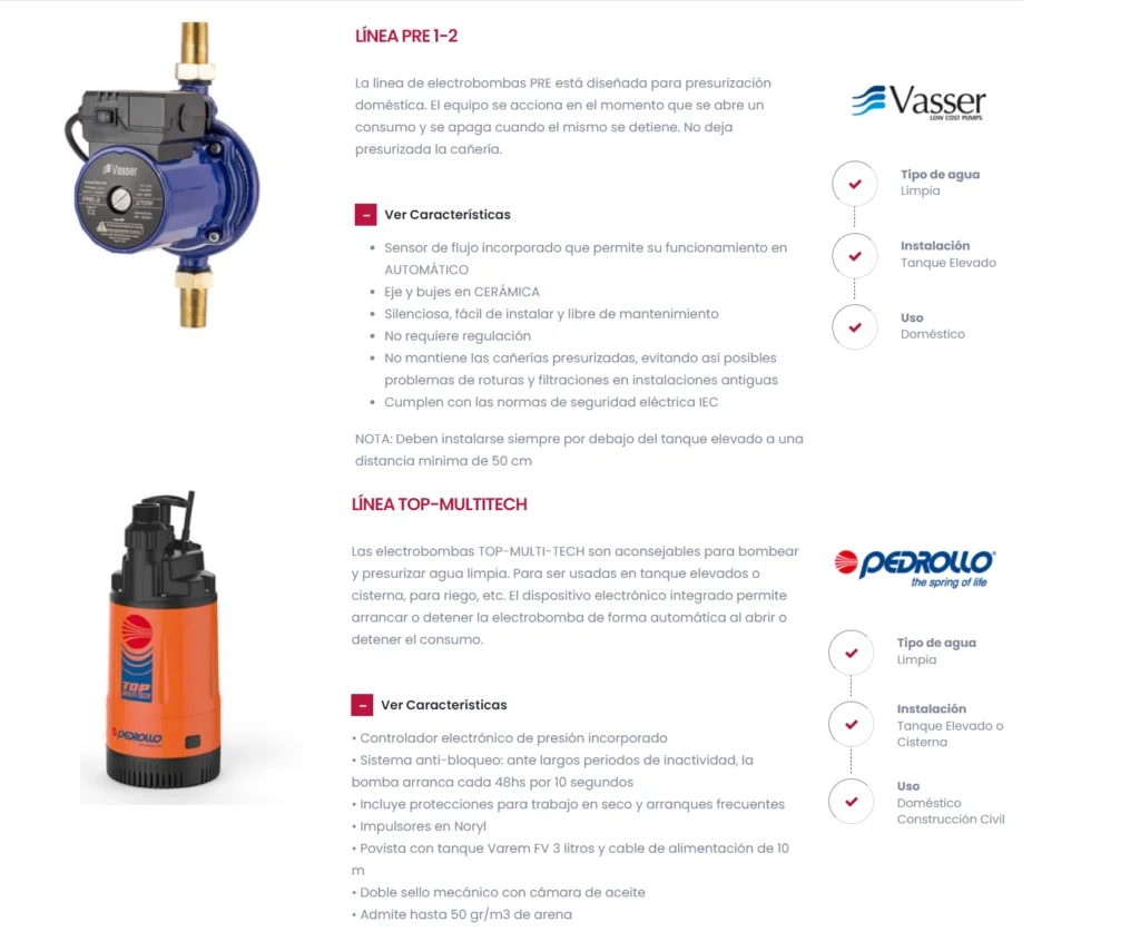 Bombas presurizadoras para tanque elevado opcion 2