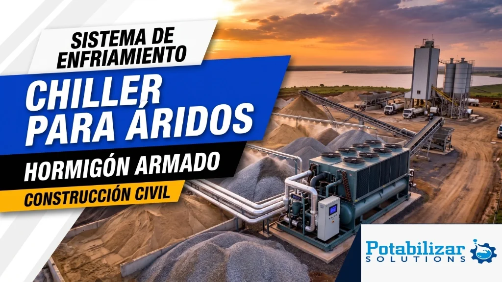 Enfriamiento de áridos para hormigón armado